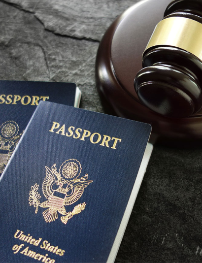 united states passport on a table